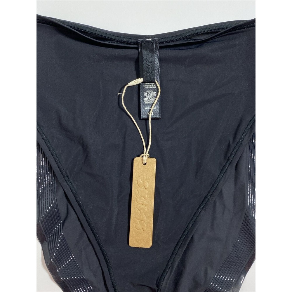 Skims Jelly Sheer Cheeky Brief Panty Panties Women's XXS Black Onyx Sexy NEW - Picture 10 of 15